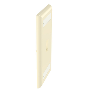 1 Port Mini-Com Classic Series Vertical Faceplate ABS Label Pocket CFPL1EIY