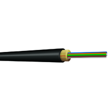 Round Messenger Series Ultra-Fox Plus With 900μm Tight Buffer 48 Fiber Polyolefin Single Mode Black Cable RM048XSLX5K