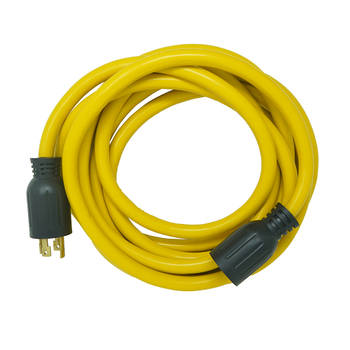 Cable amarillo STW de 20 pies 10/4 para exteriores, NEMA L14-30P, negro, con cierre giratorio 65172840 (paquete de 6) 