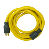 20' Ft 10/4 STW Yellow Cord Outdoor NEMA L14-30P Black Twist lock 65172840 (Pack Of 6)