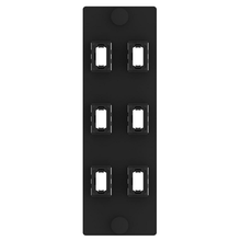 6 Port Opticom MPO Fiber Optic Adapter Panel FAP Vertical FAPV0612BLMPO