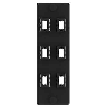 6 Port Opticom MPO Fiber Optic Adapter Panel FAP Vertical FAPV0612BLMPO