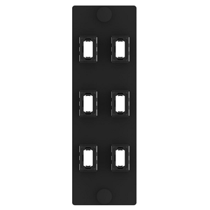 6 Port Opticom MPO Fiber Optic Adapter Panel FAP Vertical FAPV0612BLMPO