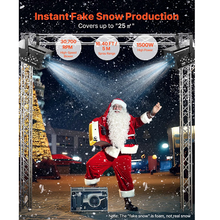 1500W Snow Maker Machine with RGB DMX512, 9 LED Lights & Wireless Remote, High-Output 5L Snowflake Maker