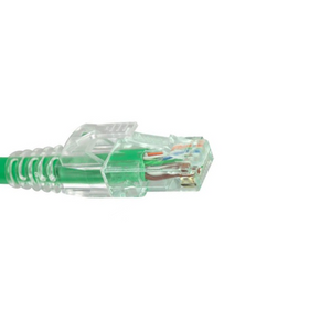 Cat6 Unshielded Pass Through RJ45 Modular Plugs Green Tint S45-1601 (50pcs/5Clamshell)