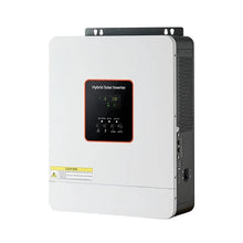 3000W Hybrid Solar Inverter 24V DC to 230V AC Pure Sine Wave Power Inverter Charger Compatible with Lead Acid Lithium Battery