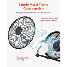 10 Inch 360° Manual Rotation Rechargeable Battery Operated Camping Fan