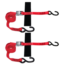 1 Inch x 8 Ft S-Hook Tie-Down Cam Strap SLTHS108CR2 (Pack of 2)