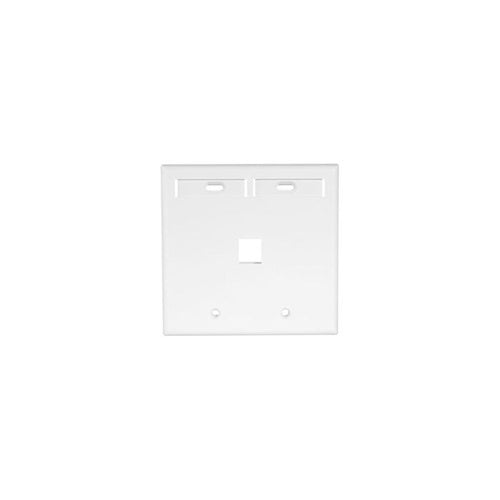 Dual-Gang QUICKPORT Wallplate White 42080-1WP