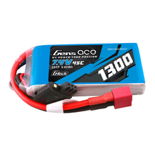 Gens Ace 1300mAh 2S1P 7.4V G-Tech Lipo Battery Pack With Deans Plug GEA132S45DGT