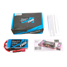 Gens Ace 1300mAh 2S1P 7.4V G-Tech Lipo Battery Pack With Deans Plug GEA132S45DGT