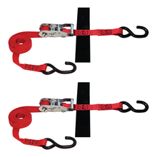 1 Inch x 8 Ft S-Hook Tie-Down Ratchet Strap SLTHS108RR2 (Pack of 2)