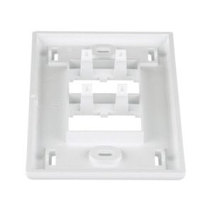 4 Port Mini-Com Classic Series Vertical Faceplate ABS Label Pocket CFPL4WHY