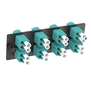 8 Port Opticom LC Fiber Adapter Panel Duplex OM3/OM4 FAP8WAQDLCZ