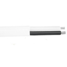 12 AWG 2 Conductor White Jacket Black and White Duplex Boat Flat Cable