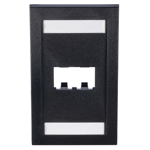 2 Port Mini-Com Executive Series Single Gang Faceplate Mount ABS Panduit CFPE2BLY