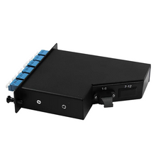TP/APC Elite Male to LC/UPC 12-Fiber Singlemode LGX Mount Compatible blue Adapter FB43-1300-12FSM