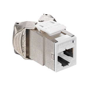 Cat 6A Shielded QUICKPORT Jack White 6ASJK-RW6