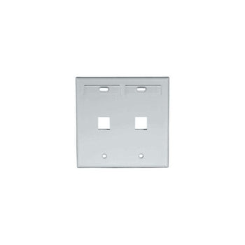 Dual-Gang QUICKPORT Wallplate Gray 42080-2GP