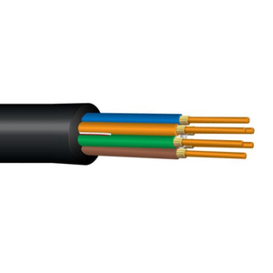 6 Fiber Riser Rated Tray Cable With 2.0mm Multimode 62.5µm Standard Laser Ultra-Fox Fiber Black PVC Jacket FRP BE006DWLS9KRF1