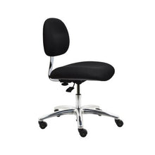 17" H - 22" H Desk Height ESD Fabric Chair No Arms AL12-FC-BLACK-452 Black