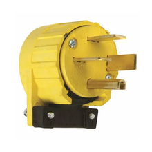 50A 250V 3 Phase Yellow Angled Plug 5751AN