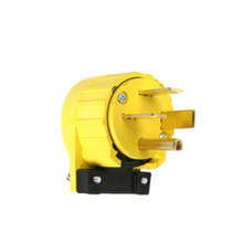 50A 250V 3 Phase Yellow Angled Plug 5751AN