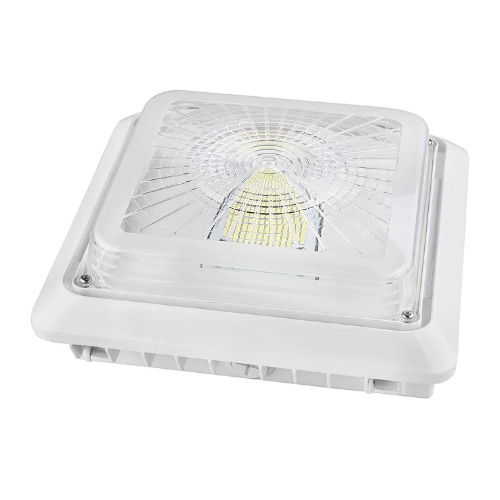 55W 120~277V 5000K CCT Square LED Canopy Light (Pack of 4)