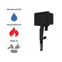 3.96" x 6.62" x 13.43" Waterproof Pendant Enclosure Without Switch Cover P30,BK