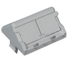 2 Port 1/2 Size Mini-Com Modular Insert Sloped Shuttered Mount Faceplate Frame CHS2SWH-X (Pack of 10)