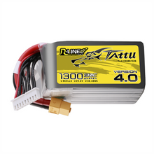 Tattu 1300mAh 8S1P 29.6V R-Line Version 4.0 Lipo Battery Pack With XT60 Plug TAA13008S13X6
