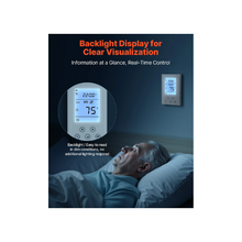 Touchscreen Programmable Radiant Floor Heating Thermostat With Built-In GFCI and Sensor White GM4