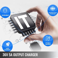 5Amp 36V Aluminum Alloy D Type Plug LED Indicator Golf Cart Battery Charger