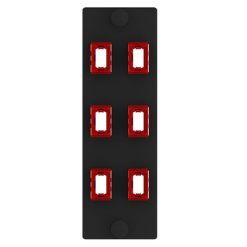 6 Port Opticom MPO Fiber Optic Adapter Panel FAP Vertical FAPV0624RDMPO