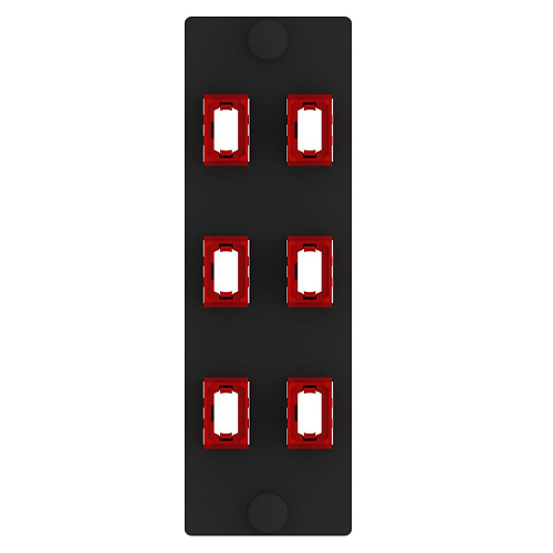 6 Port Opticom MPO Fiber Optic Adapter Panel FAP Vertical FAPV0624RDMPO