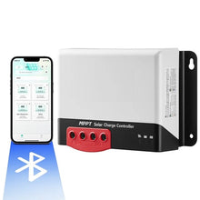 30A MPPT Solar Charge Controller 12V / 24V Auto DC Solar Panel Regulator Charger with Bluetooth Module Flooded and Lithium Battery Charging
