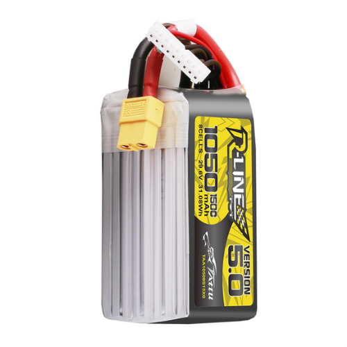 Tattu R-Line Version 5.0 1050mAh 8S1P 29.6V Lipo Battery Pack With XT60 Plug TAA10508S15X6