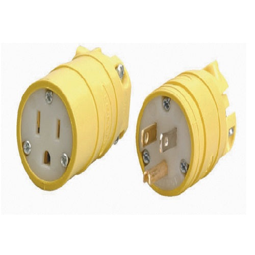 Yellow Type Dust Tight 15A/125V Hubbell Hbl1447 Nema 5-15P Elastogrip Plug 59900000 (Pack Of 7)
