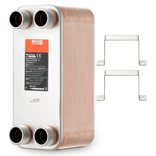 Efficient Copper-Brazed 50 Plate Heat Exchanger for Hydronic Circulation Snow Melting and Heat Recovery Systems