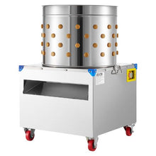 Chicken Plucker Machine – 19.7" Drum 2HP 275RPM 106 Fingers Stainless Steel with Transport Wheels