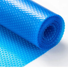 24 x 12 ft Solar Pool Cover 12 mil Rectangle Solar Blanket for Inground & Above Ground Pools (Blue)