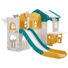 Outdoor Toddler Playhouse with Slide & Play Features – HDPE Plastic, Ages 1+ for Kids