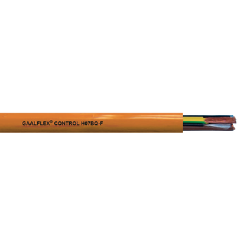 16 AWG 2C Bare Copper Unshielded Orange PUR Gaalflex Control (H)07BQ-F 450/750V Power Cable
