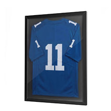 Sports Jersey Shadow Box 31.5 x 23.6 In Wooden Display Case with UV Protection (Black)