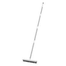 Pet Hair Removal Broom with Adjustable Handle & Built-in Squeegee for Furniture & Floors