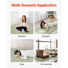 Japanese Tatami Mat Twin Size Foldable Floor Mattress Natural Rush Grass Futon with Non-Slip Backing for Sleeping & Yoga