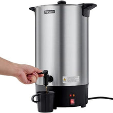 100 Cups Commercial Coffee Urn Stainless Steel Quick Brewing for Easy Cleaning Silver