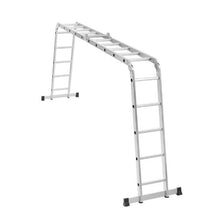 7-in-1 Folding Ladder 19 FT Adjustable Extension Ladder A-Frame 5-Step Telescoping Ladder 330 LB Capacity