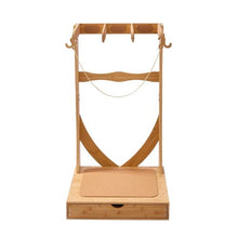 3-Tier Wooden Surfboard Stand Freestanding Rack with Hooks & Cork Padding for Storage and Display
