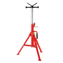 2500lbs V Head Pipe Stand Adjustable Height Pipe Jack Stands Folding for Pipe HS2500